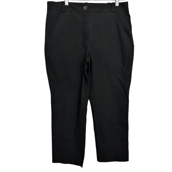 Annette Gortz Black Crop Wide Leg Pants Chinos - Picture 9 of 9